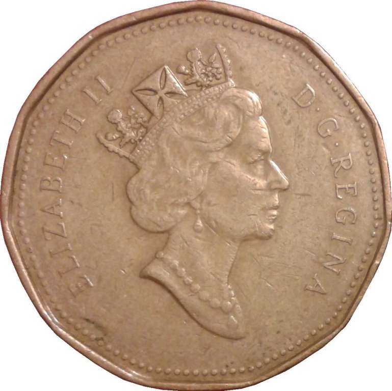 (1990) Монета Канада 1990 год 1 доллар &quot;Утка&quot;  Бронза  VF